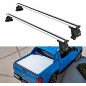 تصویر جعبه بار سقفی میله باربری قفسه تخت خواب فولکس واگن آماروک AVENTURA 2022 2025 خاکستری سازگار auto paw 