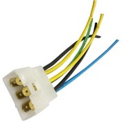 تصویر سوکت 6 فیش مادگی چراغ عقب پراید و نیسان 