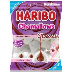 تصویر مارشمالو شکلاتی 62 گرمی هاریبو Haribo Chamallows 