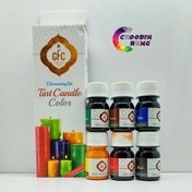 تصویر خمیر رنگ شمع سازی (پک 6 عددی) رنگ های اصلی 
