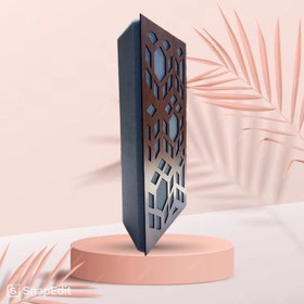 تصویر پنل آکوستیک بیس ترپ چهل پنجره - 50*30 / فندقی Bass Trap Acoustic Panel, 40 Windows