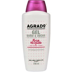 تصویر شامپو بدن آگرادو مدل رز Rose حجم 750 میل Agrado Shower Gel Rose 750ml