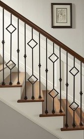 تصویر نرده فلزی درسا (کد 206) - بیرنگ Dorsa Metal Baluster staircase (code 206)