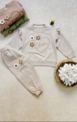 تصویر ست لباس دخترانه پاییزه مدل ۲گل ۱۷۷۴ 