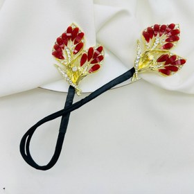 تصویر باندفر مو مجلسی زنانه دخترانه - قرمز 