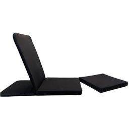 تصویر مت یوگا مشکی صندلی مدیتیشن پشتیبان با کوسن کف دو REMEGE 