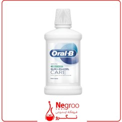 تصویر دهانشویه مراقبت ازمینای دندان اورال بی ORAL-B مدلgum & enamel care با رایحه آدامس نعنا (500میل) ORAL-B gum & enamel care mouthwash with mint flavor (500 ml)