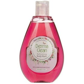 تصویر شامپو بدن درماکلین خوشبو کننده حاوی عصاره شکوفه گیلاس حجم ۳۰۰ میلی لیتر 