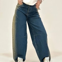 تصویر شلوار لی ترک مدل کارپنتر زنانه 