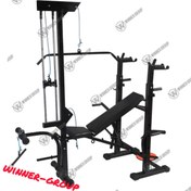 تصویر میز پرس ۲۴ کاره تاشو خانگی در دو مدل پروفیل 50 و 60 برند وینر گروپ - پروفیل Winner Group 24-in-1 Multi Functional Bench