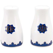 تصویر ست 2 عددی نمک پاش و فلفل پاش چینی مدل Larache سفید کاراجا 