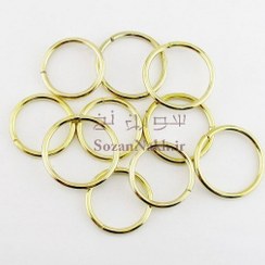 تصویر حلقه گیفت طلایی (حلقه بادکنک)(رینگ فلزی) 