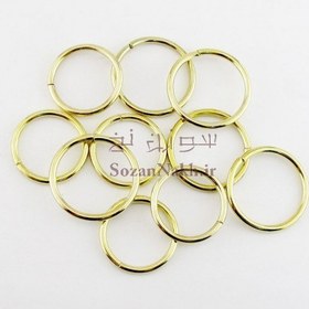 تصویر حلقه گیفت طلایی (حلقه بادکنک)(رینگ فلزی) 