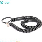 تصویر کابل فنری تلفن مسی ۵ متری 