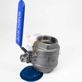 تصویر شیر گازی دوتکه نیپون استیل 201 سایز 21/2 اینچ 