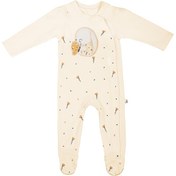 تصویر سرهمی نوزاد دخترانه نیلی طرح مرلین با جوراب 