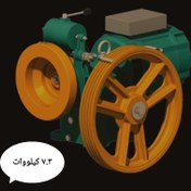 تصویر موتور آسانسور بهران (گیربکس 7.3 کیلووات+انکودر دار) 