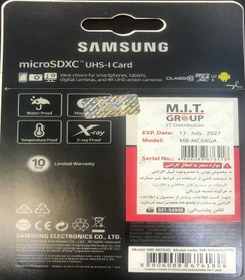 تصویر مموری کارت micro SD64GB SAMSUNG CLASS10 U3 4K