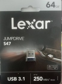 تصویر فلش مموری 64 گیگابایت لکسار JUMPDRIVE S47 