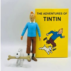 تصویر Tintin red armchair فیگور تن تن به همراه میلو 