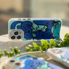 تصویر استند Happy Blue Cat (کدa0196) 