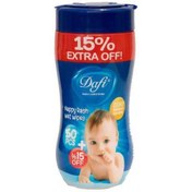 تصویر دستمال مرطوب کودک دافی مدل ۰۱ بسته ۵۰ عددی مناسب التهاب و سوختگی 