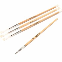 تصویر قلم خط چشم آکوا شماره ۰۰۰ با براش چوبی 