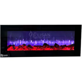 تصویر شومینه برقی سایز50*140 الیسان - 32 رنگ / نمایشی elisan fireplace 140