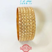 تصویر النگو طلاروس مدل مصری سایز زنانه بسته 6 عددی + 5 سال گارانتی 