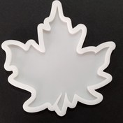 تصویر قالب سیلیکونی رزین مدل زیرلیوانی طرح برگ افرا - 