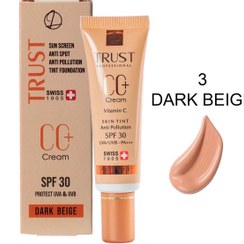 تصویر سی سی کرم پلاس تراست بژ تیره TRUST CC Cream