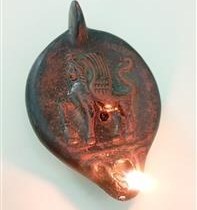 تصویر پی سوز قدیمی سنگی مربوط به قرن19(توضیحات) 