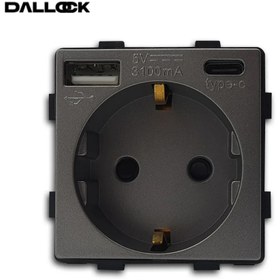 تصویر پریز هوشمند به همراه شارژر USB تویا 