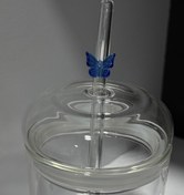 تصویر نی پیرکس پروانه ای - آبی 