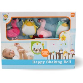 تصویر آویز تخت پولیشی موزیکال کودک Happy Shaking Bell مدل D146 