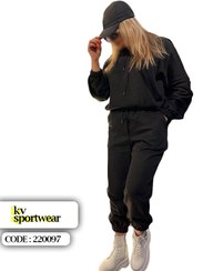 تصویر ست هودی شلوار گنگ زنانه کد 003 Womens hoody pants set code 003