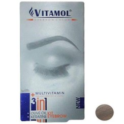 تصویر کیت رنگ ابرو ویتامول (Vitamol) شماره S1 رنگ شنی متوسط حجم 30 میلی‌لیتر 