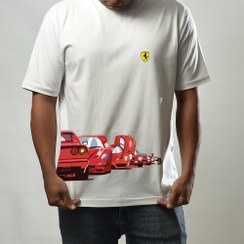 تصویر تیشرت طرح ماشین فراری Ferrari Tshirt C06 