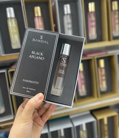 تصویر عطر جیبی مردانه صندل مدل بلک افغان حجم 25 میلی لیتر عطر مردانه