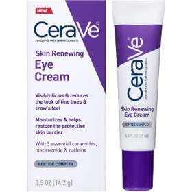 تصویر کرم دور چشم بازسازی کننده پوست سراوی CeraVe Skin Renewing حجم 14.2 گرم | ضد چروک و لیفت کننده CeraVe Skin Renewing Eye Cream 14.2g