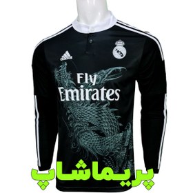 تصویر لباس فوتبال رئال مادرید کلاسیک ۲۰۱۴ کیت مشکی 