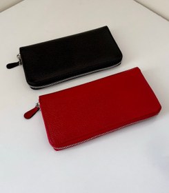 تصویر کیف پول زنانه چرم مدل وان one wallet