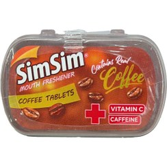 تصویر قرص خوشبوکننده دهان قهوه حاوی ویتامین C و کافئین سیم سیم 15 گرم 