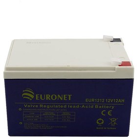 تصویر باتری خشک 12 ولت 12 آمپر یورونت (euronet) 