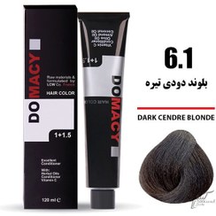 تصویر رنگ مو دوماسی DOMACY بلوند دودی تیره سری دودی شماره 6.1 