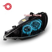 تصویر چراغ جلو اسپرت پژو ۲۰۶ طرح گلس آیس 