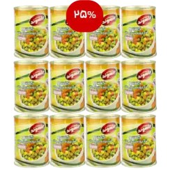 تصویر شل کنسرو سبزیجات (12عددی) 