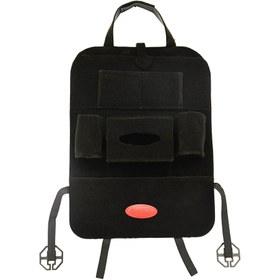 تصویر کیف چرم پشت صندلی خودرو Leather backseat organizer.