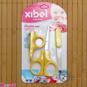 تصویر ست ناخنگیر و قیچی و سوهان 3 تکه نوزاد و کودک Baby nail clipper and scissor 