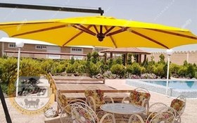 تصویر چتر باغی سایه بان پایه کنار قطر سه متری 